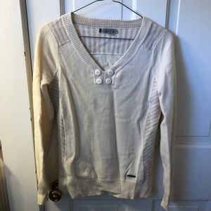 Smartwool | Cream V-Neck Warm Sweater-EUC